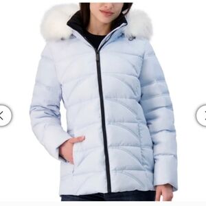 Nautica Ladies' Puffer with Faux Fur Hood, Nwt